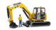 Bruder 02467 Cat® Mini Excavator with worker