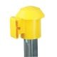 Dare 2027 T-Post Top'r Safety Top and Electric Fence Insulator, Yellow