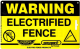 Parmak 2160 Electric Fence Warning Sign
