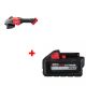 Milwaukee 2981-20 M18 FUEL™ 4-1/2” - 6” Braking Grinder Kit, Slide Switch, Lock-On (Tool Only) with FREE M18™ REDLITHIUM™ HIGH OUTPUT™ XC6.0 Battery Pack