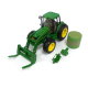 Ertl 46380 1:16 Big Farm John Deere 7330 with Front Bale Mover and Bale