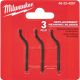Milwaukee 48-22-4257 3 Piece Replacement Reaming Blades
