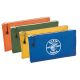 Klein Tools 5140 Zipper Bags, Canvas Tool Pouches Olive/Orange/Blue/Yellow, 4-Pack