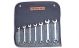 Wright Tool 742 7 Piece Combination SAE Open End & 6 Point Flare Nut Wrench Set
