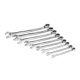 GearWrench 85398 9 Piece 12 Point Reversible XL X-Beam™ Ratcheting Combination SAE Wrench Set