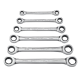 GearWrench 9260 6 Piece 12 Point Double Box Ratcheting Metric Wrench Set