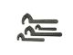 Wright Tool 9629 Adjustable Hook Spanner Wrench 4 Piece Set - Black Industrial