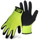 CAT Gloves CAT017418 High Visibility Latex Coated Palm String Knit Glove