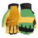 John Deere JD00009 Cowhide Leather Glove with Spandex Back and Cuff