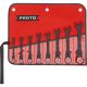 Proto® JSCVF-8S 8 Piece Black Chrome Combination Locking Flex-Head Ratcheting Wrench Set - Spline