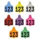 DuFlex® Numbered Large Cattle Ear Tags Black