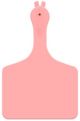 Allflex ATag Feedlot Ear Tag Blank (50 ct)-Light Pink