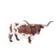 Little Buster Toys 500271 Texas Longhorn Steer Red/White