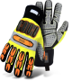 Boss 6100ML High-Vis Padded Impact Mechanic Glove - Large 