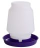 Little Giant 7506 1 Gallon Complete Plastic Poultry Fount-Purple