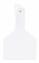 Z Tags 1 Piece Calf ID Ear Tags Long Neck Blank 25ct - White