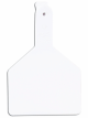 Z Tags 1 Piece Cow ID Ear Tags Blank - White