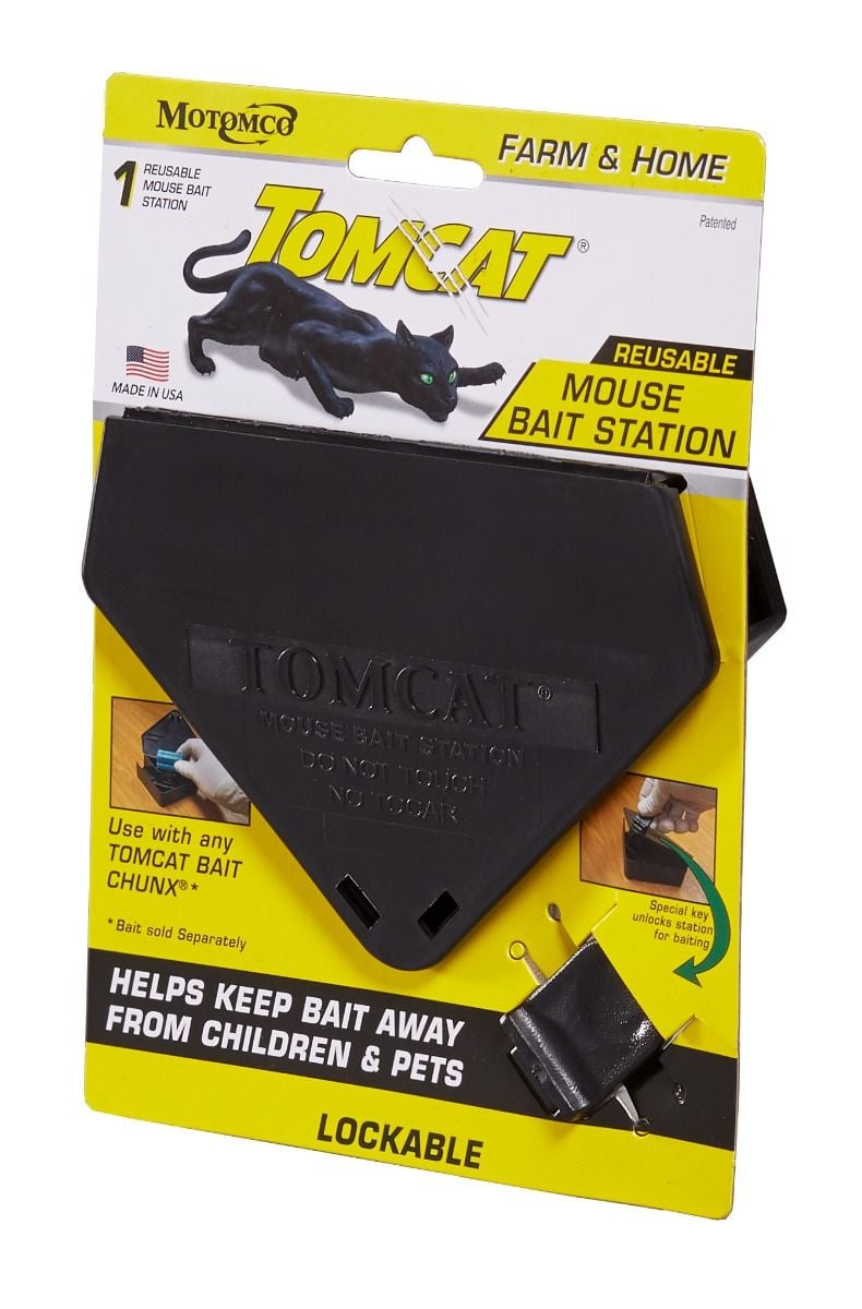 TOMCAT® 33466 Tamper-Resistant Triangular Mouse Bait Station